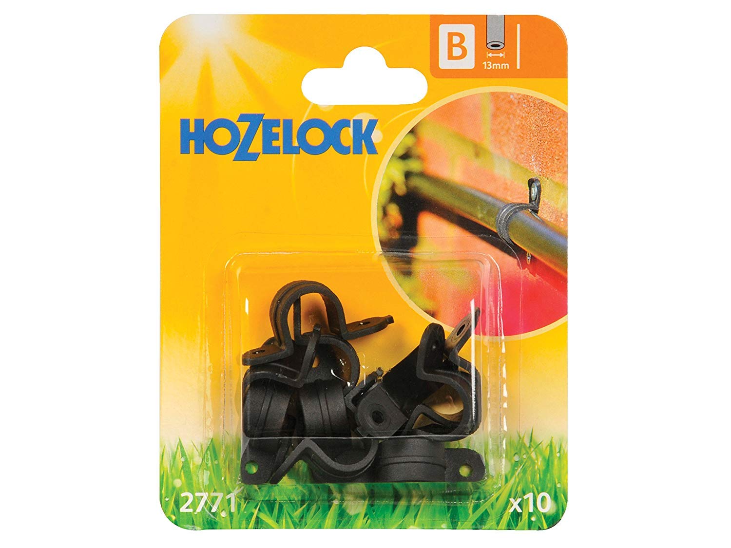 3 x 13mm Supply Hose Wall Clip, Multi-Colour