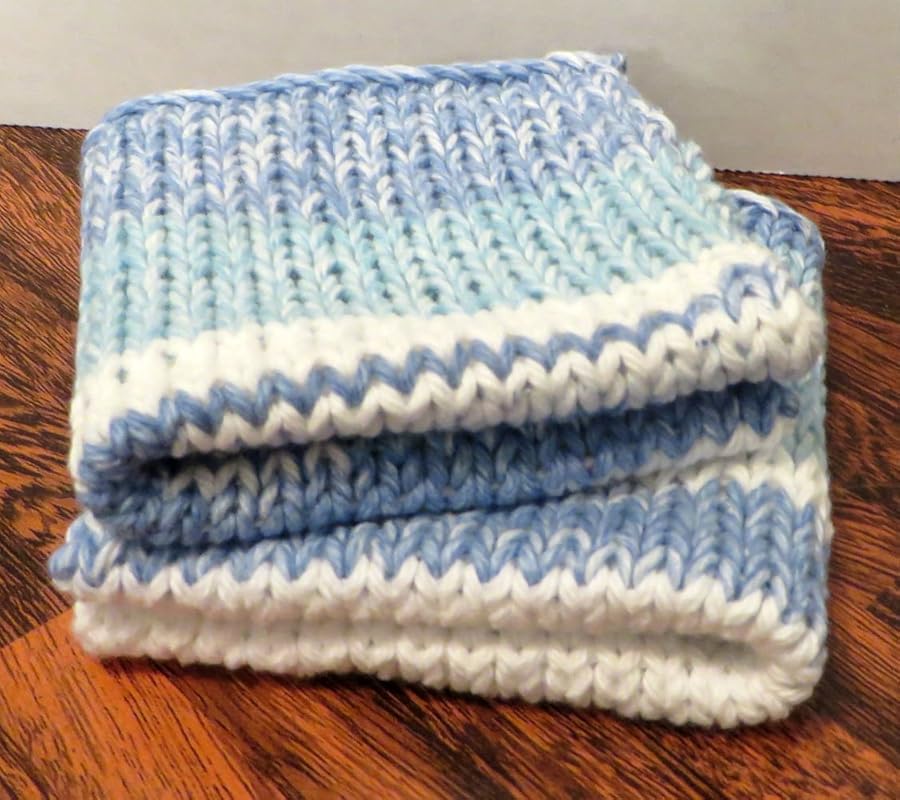 Handmade Cotton Dish Cloth, Soft and Durable Set of 2