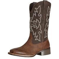 SheSole Women's -Fashion Western Cowgirl Cowboy Boots Wide Square Toe