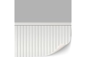 TEXTURKONTOR 3 Sheets Self-Adhesive Wall Cladding for Dollhouse 1:12 Scale (Wood Paneled Wall (Gray))