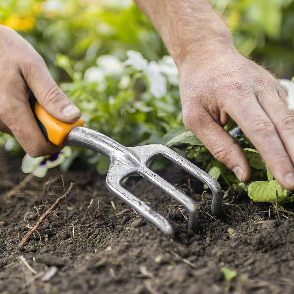Fiskars 384240-1001 384240-1007 Cultivator, Multicolor : Hand Tillers : Garden & Outdoor