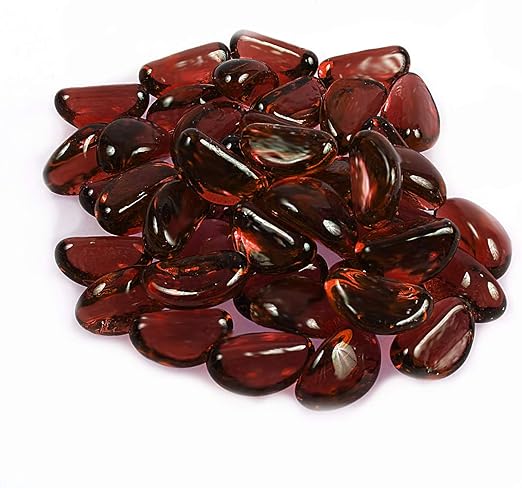Amazon Com Reflective Fire Glass Beads Fire Drops Fire Glass