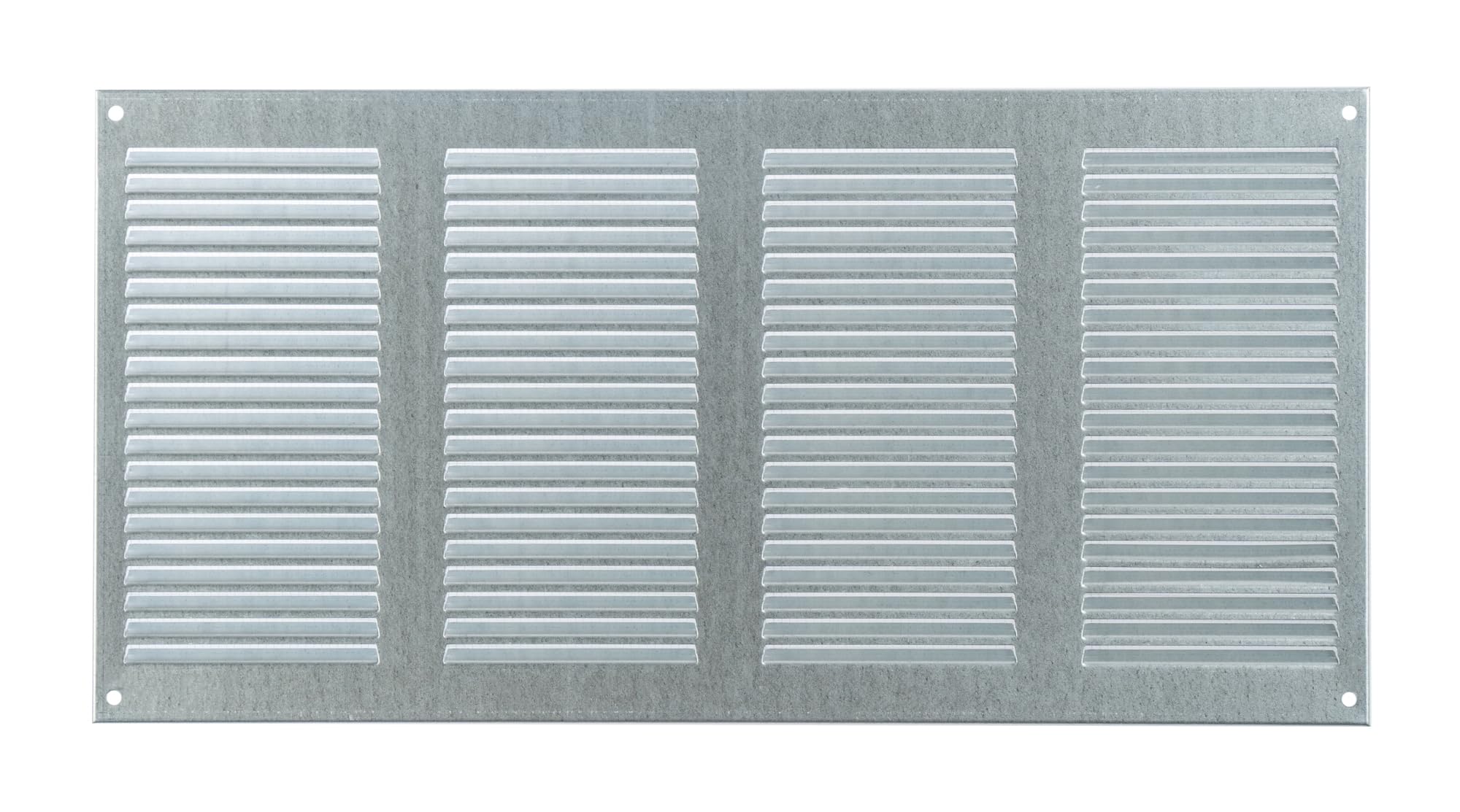 Steinberg14 Galvanised Steel 400x200mm Air Vent Cover with Insect Mesh - 16x8 inch Ventilation Grille - Air Vent Register for Walls and Ceilings - Ventilation Cover for Outdoor and Indoor