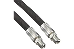 Apache 98399064 1/4" x 18" 2-Wire Hydraulic Hose Male x Male Assembly