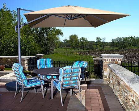 Amazon Com Beautiful 10 Cantilever Pool Patio Umbrella