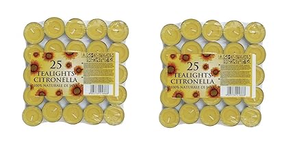 50 Citronella Garden Teelichter