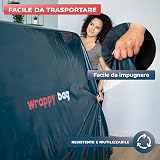 Wrappybag Opaque Mattress Storage Bag King - Waterproof, Heavy Duty view 5