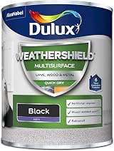 Dulux Weathershield Quick Dry Multi Surface Satin Black 750ml view 2