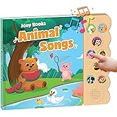 Joey Books: Animal Songs, Press and Play Song Book Nursery Rhymes, Button and Sound Module, Classic Nursery Rhymes and Animal Music