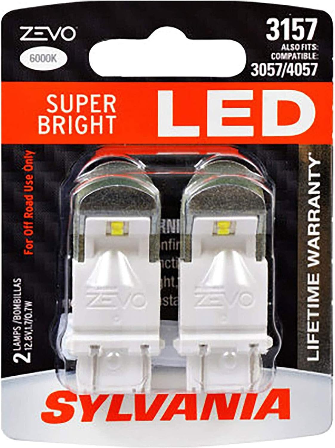 SYLVANIA ZEVO 3157 White LED Bulb 