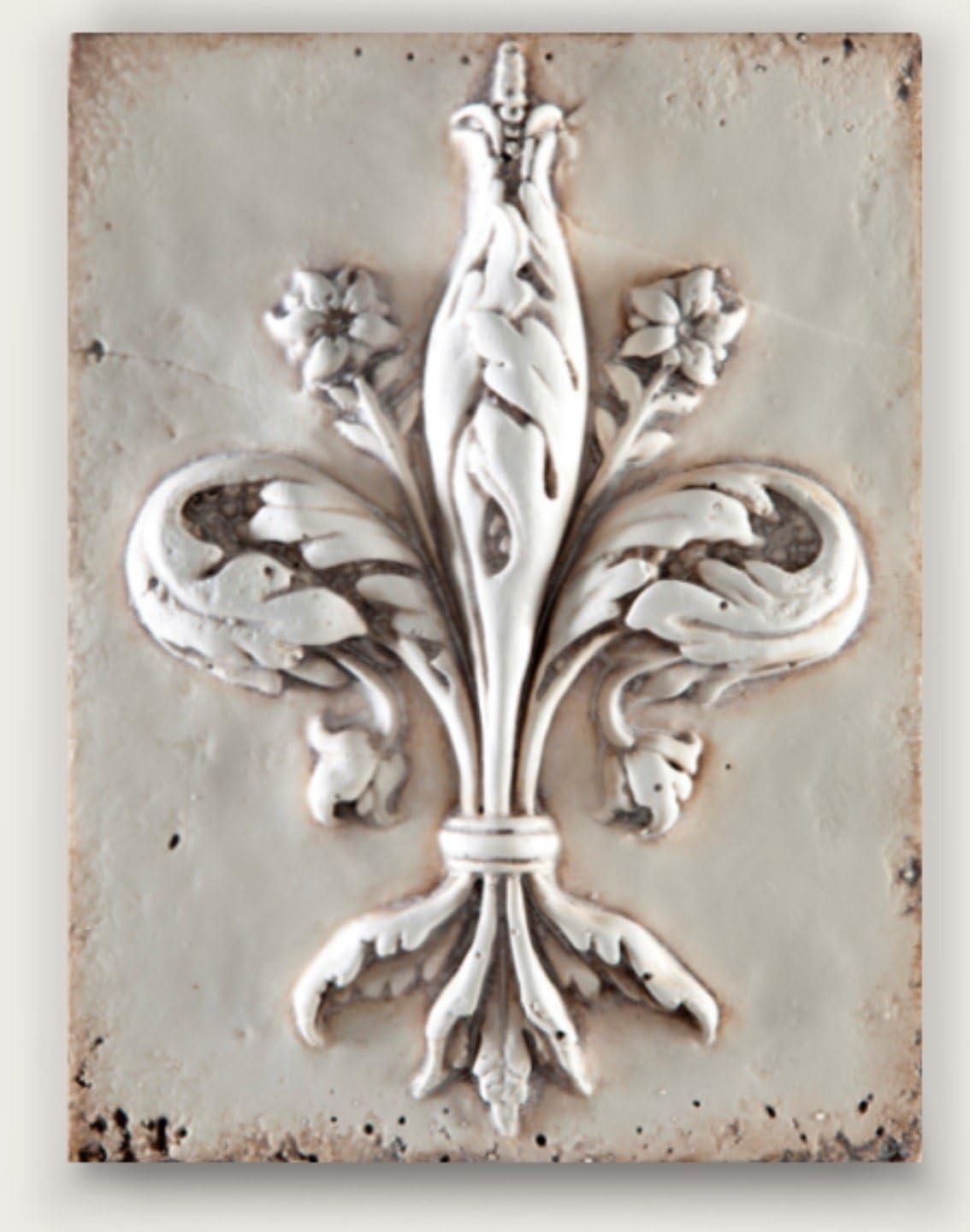 Sid Dickens Heraldry T204 Memory Block Wall Tile Retired Bisque