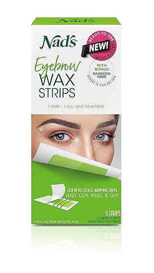 Amazon Com Nad S Eyebrow Wax Strips Facial Hair Removal For