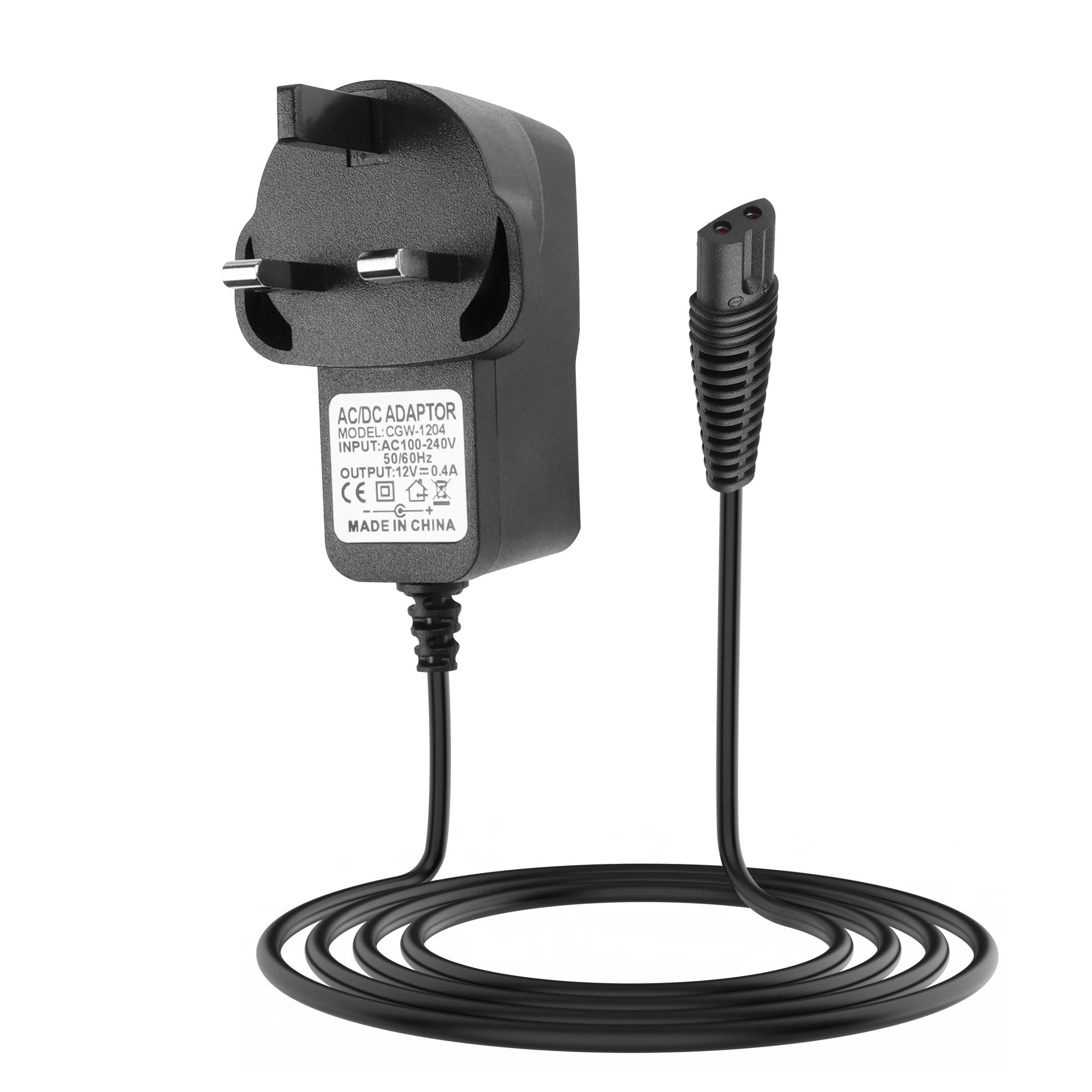 YAODHAOD 12V Shaver Charging Cable Replacement Compatible with Braun Shaver Series 1/2/3/4/5/7/9, 370 3040S 310S 340S 720S-4 7865cc 9090cc