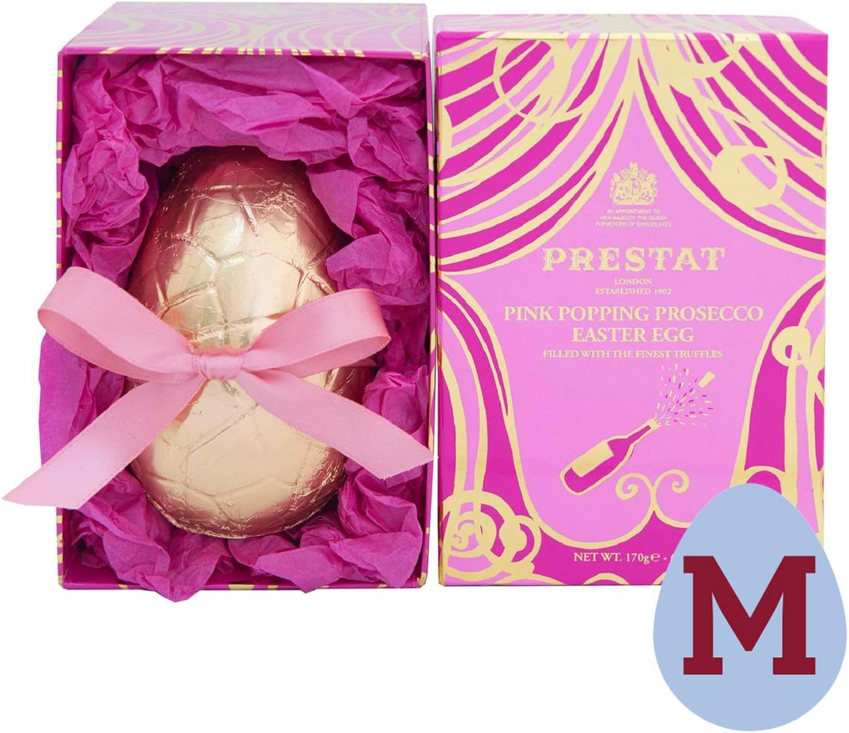 Prestat, Pink Popping Prosecco truffle Easter egg