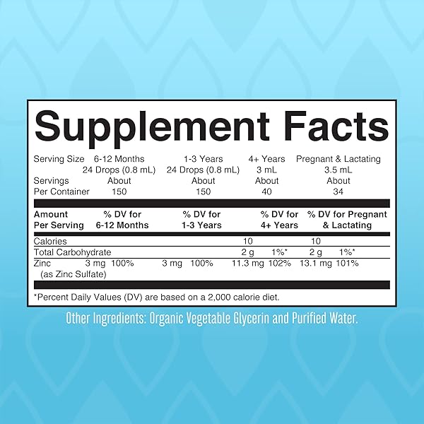 MARYRUTH ORGANICS ZINC SUPPLEMENTS FOR IMMUNE SUPPORT | IONIC ZINC FOR KIDS & ADULTS | LIQUID ZINC SUPPLEMENT | 40 DAY SUPPLY | SKIN CARE SUPPLEMENT | VEGAN | GLUTEN FREE | GLYCERIN BASED | 4 OZ