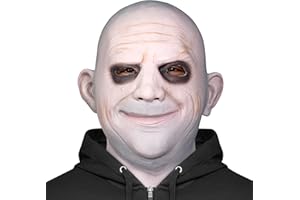 Zadin Premium Quality Enigmatic Uncle Freak Halloween Costume Mask, Classic Dark Comedy Character Mask, Old Uncle Mask