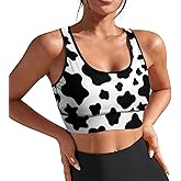 Muishi Sports Bras for Women with Removable Pads Yoga Crop Tank Tops Fitness Exercise Workout Running Top