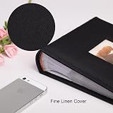 Vienrose Photo Album 6x4 Inches 200 Pockets Linen Cover Memo Spaces Black view 7