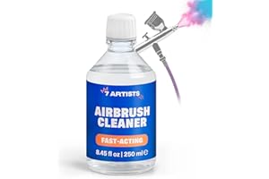7 Artists Airbrush Cleaner 8.45 fl.oz – Solvent Based Paint Nozzle Cleaner, Acrylic Paint Remover | Air Brush Cleaning Solution for Artists | Airbrush Clearance Art Accessories and Painting Supplies