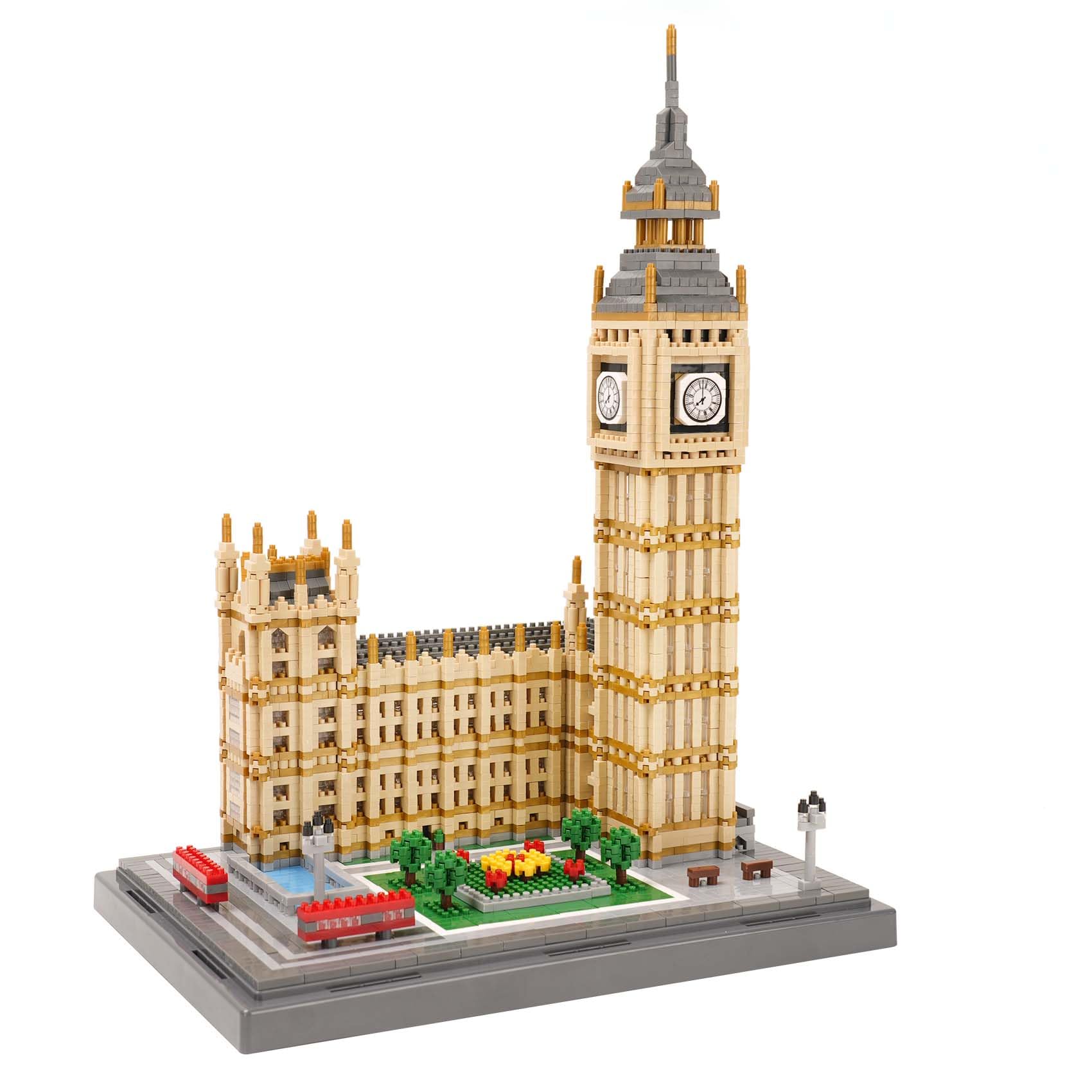 LULUFUN Big Ben Mini Building Block, London Famous Architecture Model Blocks Kit, Collectible Model Sets to Build, Toy Gifts for Kids and Adults 3466pcs