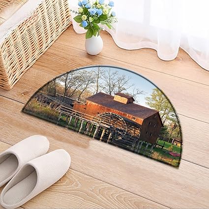 Nalahomeqq Semi Cerchio Modello Tappeto Da Bagno Elegante
