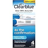 Clearblue Pregnancy Test Combo Pack, 4ct - Digital with Smart Countdown & Rapid Detection - Value Pack