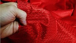 Pico Textiles 1 Yard – Red Polyester Football