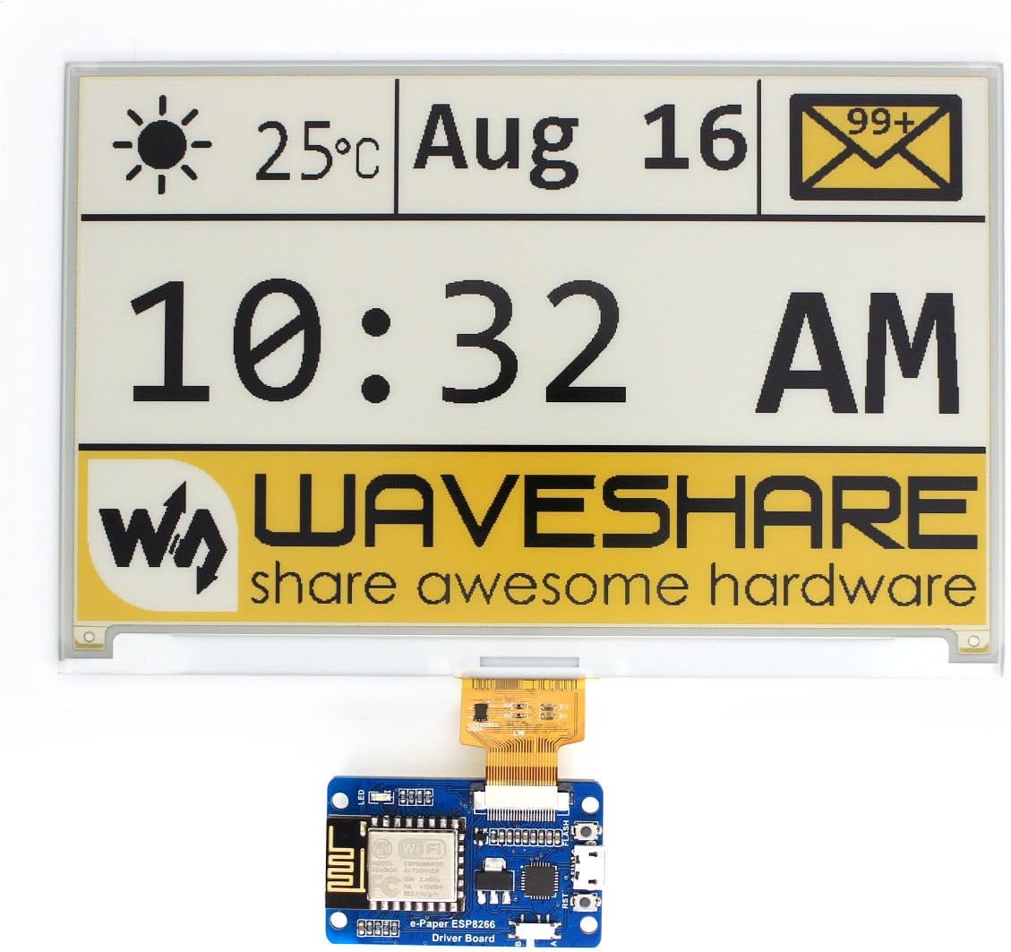 Waveshare Universal e-Paper Driver Board with Wifi SOC ESP8266 Onboard Supports Various Waveshare SPI e-Paper Raw Panels and Arduino development - Image 5