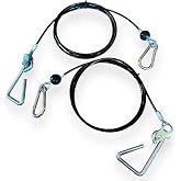 TreadLife Fitness Cables w/Hook Assembly (2 x Cables) - Replacement for Bowflex Xtreme &amp; Xceed Gyms - 80" Inch (Pair)