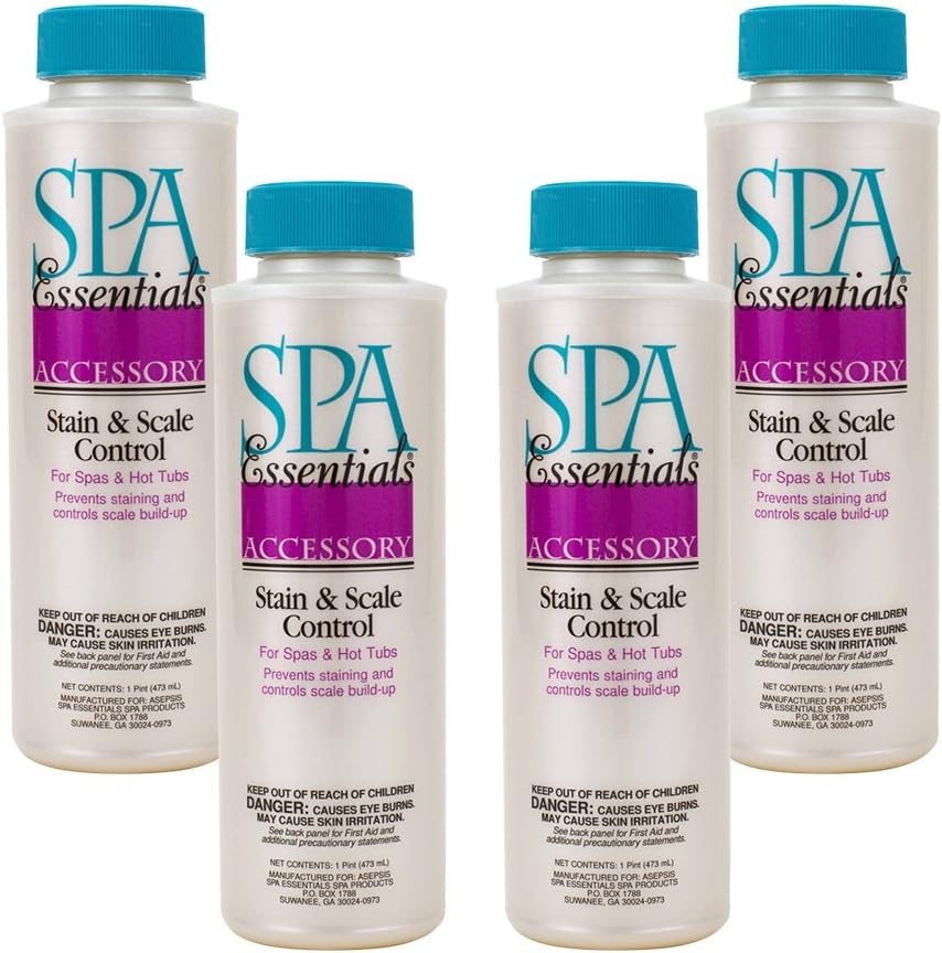 Spa Essentials 28304000 Stain and Scale Control for Spas and Hot Tubs, 1-Pint : Swimming Pool Stain Removers : Garden & Outdoor