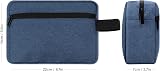 lmytdo Toiletry Bag for Men Waterproof Travel Shaving Bag Blue 22x6x15 cm view 4
