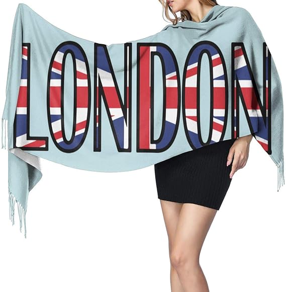 Amazon Co Jp ロンドンの旗 マフラー ストール カップル ロング ショールメンズ レディース 春 秋 冬 通勤用 柔らかく快適 保温する 旅行 防寒 防風 厚手 大判 服 ファッション小物