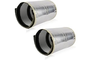AuInLand 2 Packs Starter Heat Shield, Heat Shroud Sleeve, Heat Shield Sleeve, Fiberglass Heat Wrap, 7 in × 23.6 in