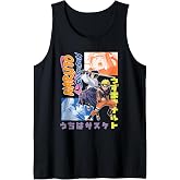 Naruto Shippuden Naruto Sasuke Kanji Collage Anime Tank Top