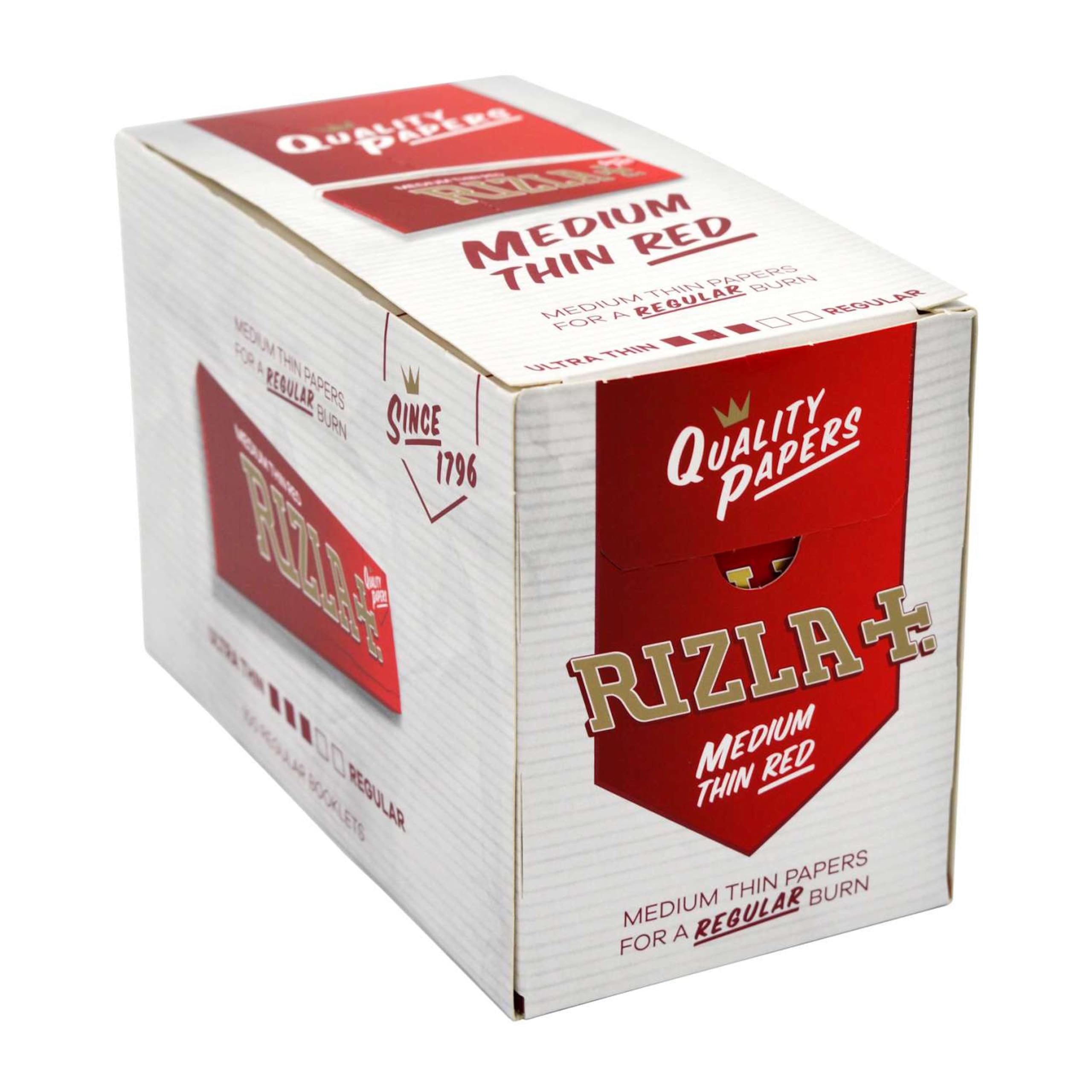 Rizla Red Regular Rolling Papers – 100 Booklets – The Iconic Brand Since 1796
