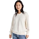THE GREAT. Women's The College Sweatshirt, Washed White, XS