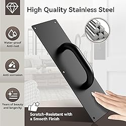 MEEMENG 2 Sets Stainless Steel Door Push