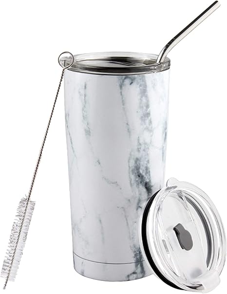 thermal cup with straw