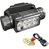 Nitecore HC65M UHE 2000 Lumen Tactical Helmet Light Headlamp, NVG Mountable USB-C Rechargeable with Red and White Lights