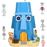ROLOSO Toy Building Brick Blocks Toys Sets Display Box kit Action Figures Pineapple House Patrick Stone Star Home for Boys and Girls Kids Age 2-4, 3-5, 5-7, 8-12 Fans Gift 1655 pcs