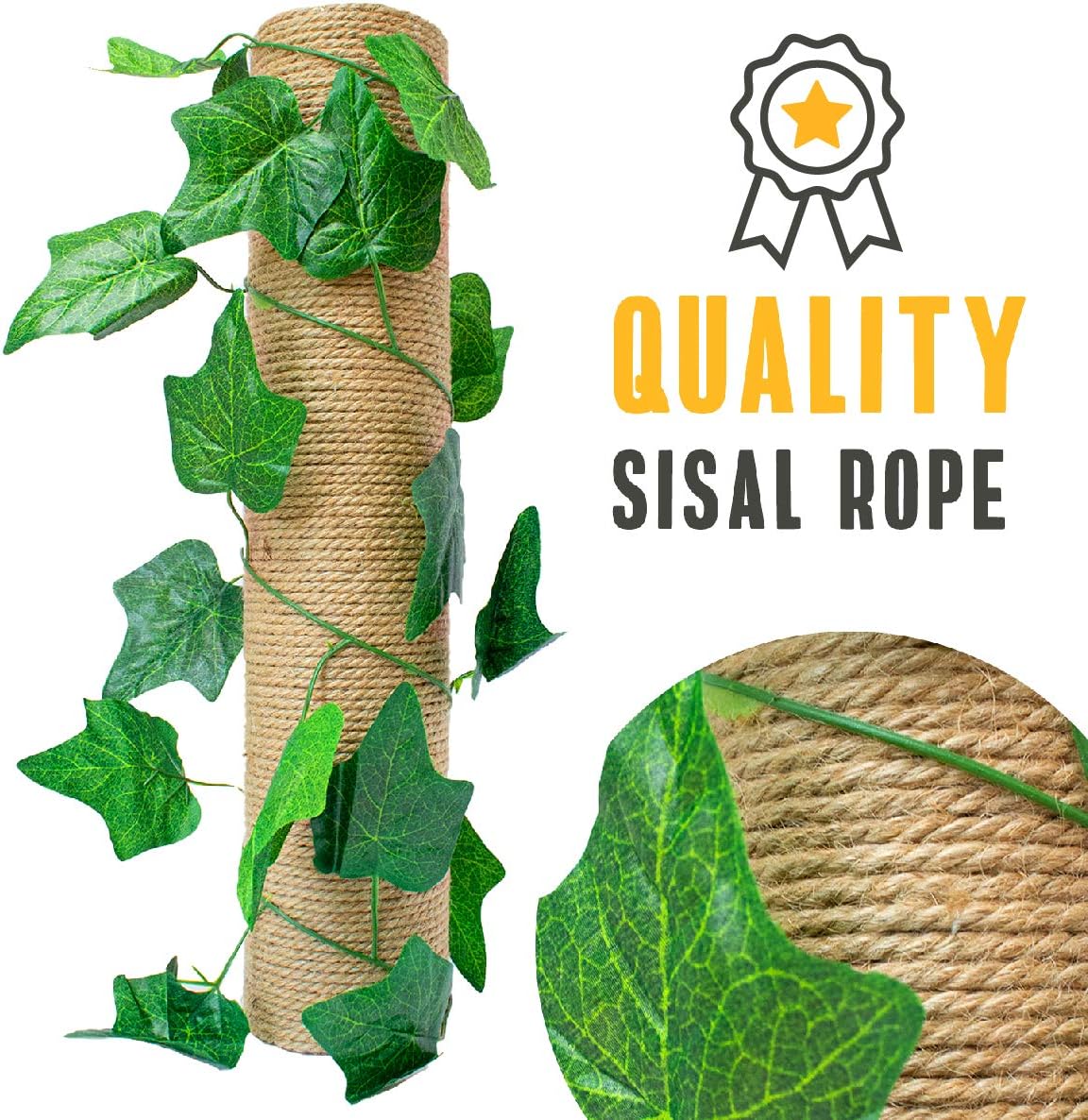 Downtown Pet Supply Tall Cat Activity Tree with 4 Levels and Sisal Scratching Posts with Securing Mechanism (Tall 4-Level Scratch Post) : Pet Supplies