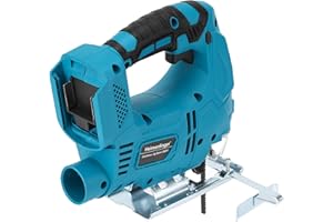 HEIMERDINGER Cordless Jig Saw for Makita 18V Battery,0°-45° Bevel Cuts,4 Orbital Settings-Brushless Electric Jigsaw Tool for Straight/Curve/Circle Cutting