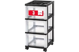 IRIS USA Craft Organizers and Storage, Rolling Storage Cart for Classroom Supplies, Storage Organizer Art Supplies, Drawer To