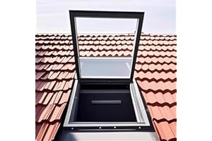 Skylight House Roof Window Skylight Windows for House Roof Multi-Angle Viewing Aluminium Window Heavy Duty Weatherproof Secur