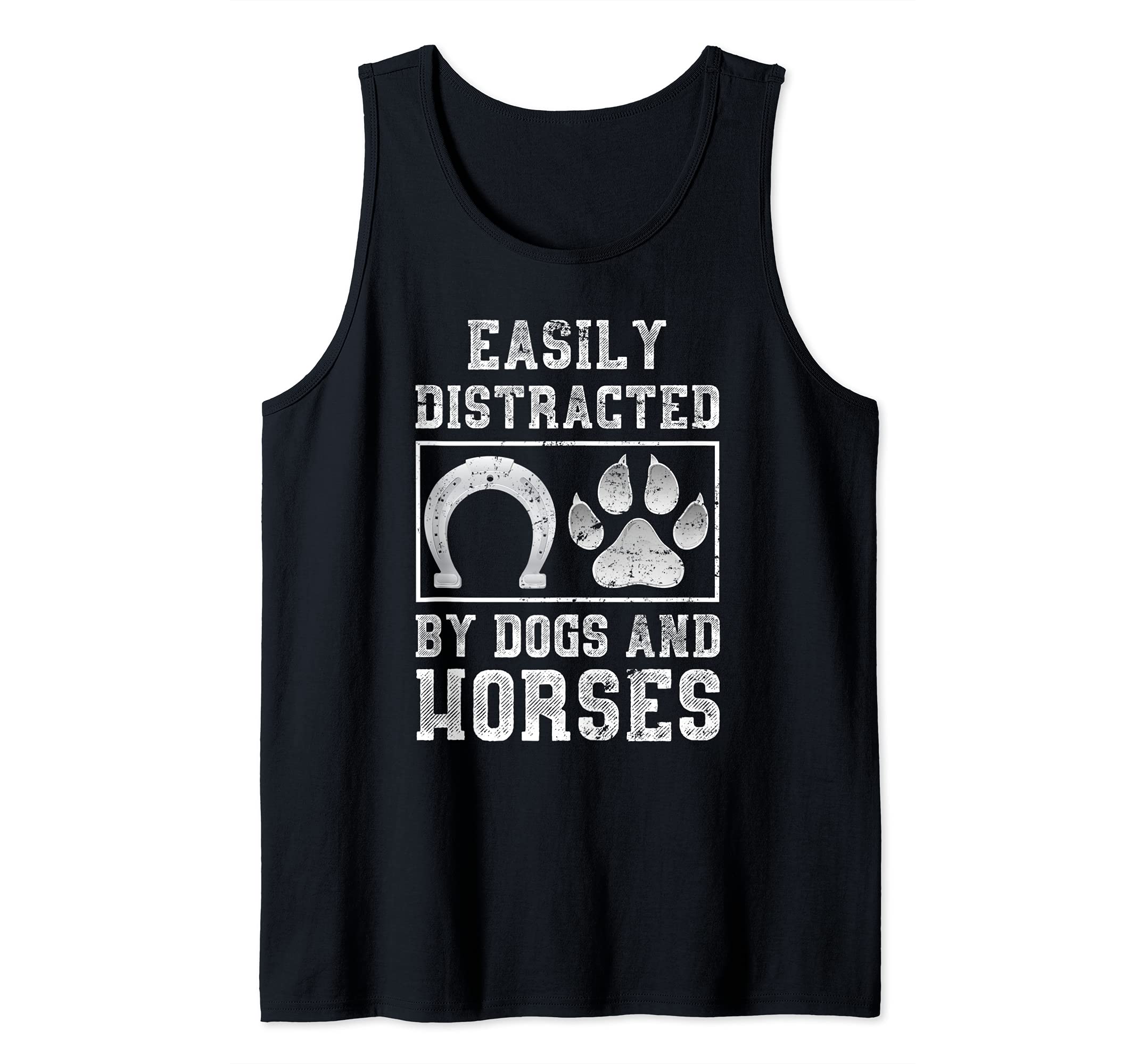 Dog Animal Lover Horseback Riding Horse Rider Gift Horse Tank Top
