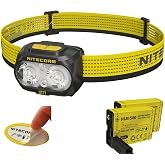 Nitecore UT27 MCT Pro 800 Lumen Running Headlamp USB-C Rechargeable Dual Power with 3 Color Temperatures Red Light Lightweight Trail Hiking Camping Sticker (Black)