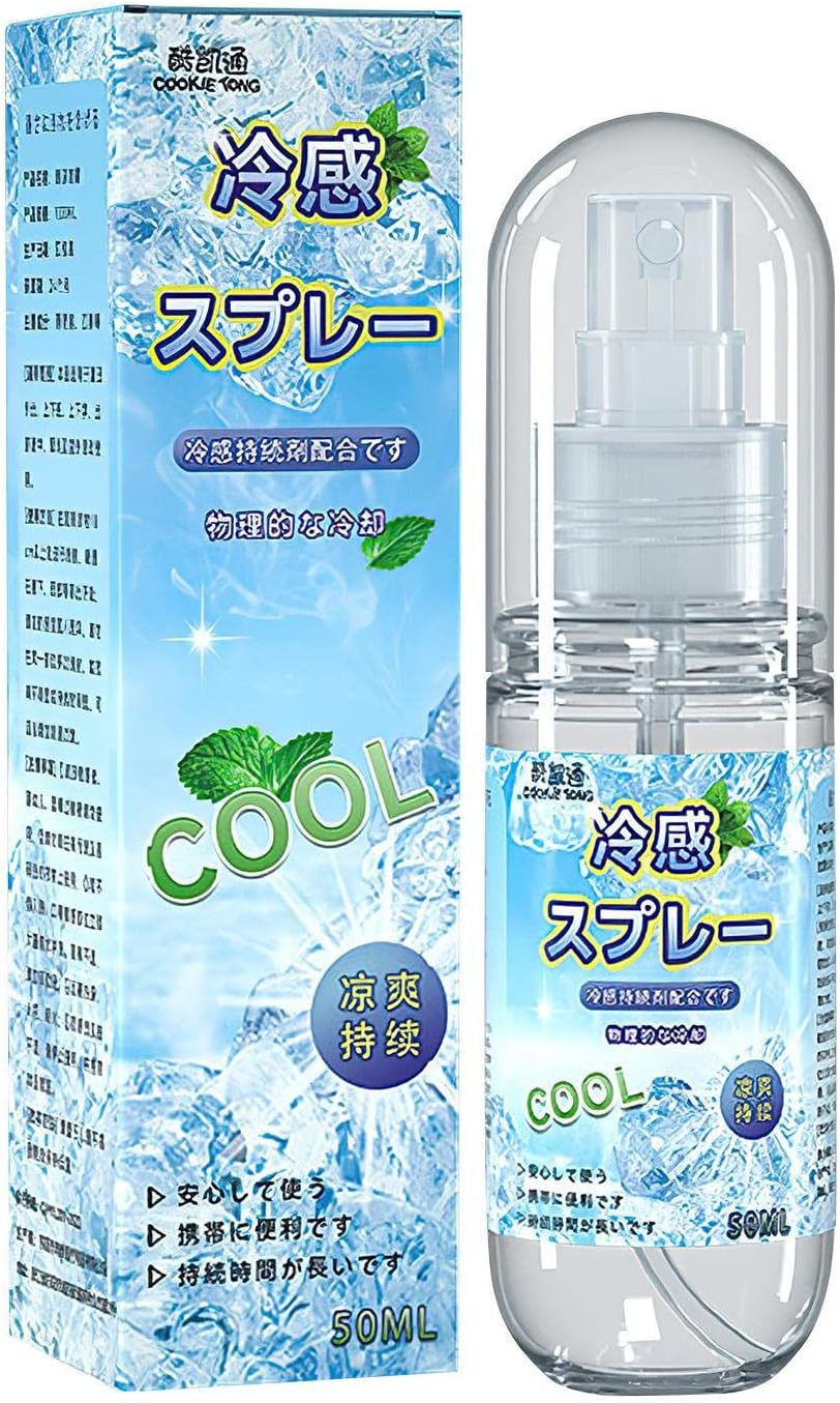 Jomewory 50ml Cooling Mist Body Spray Long Lasting for Sports Outdoors Camping
