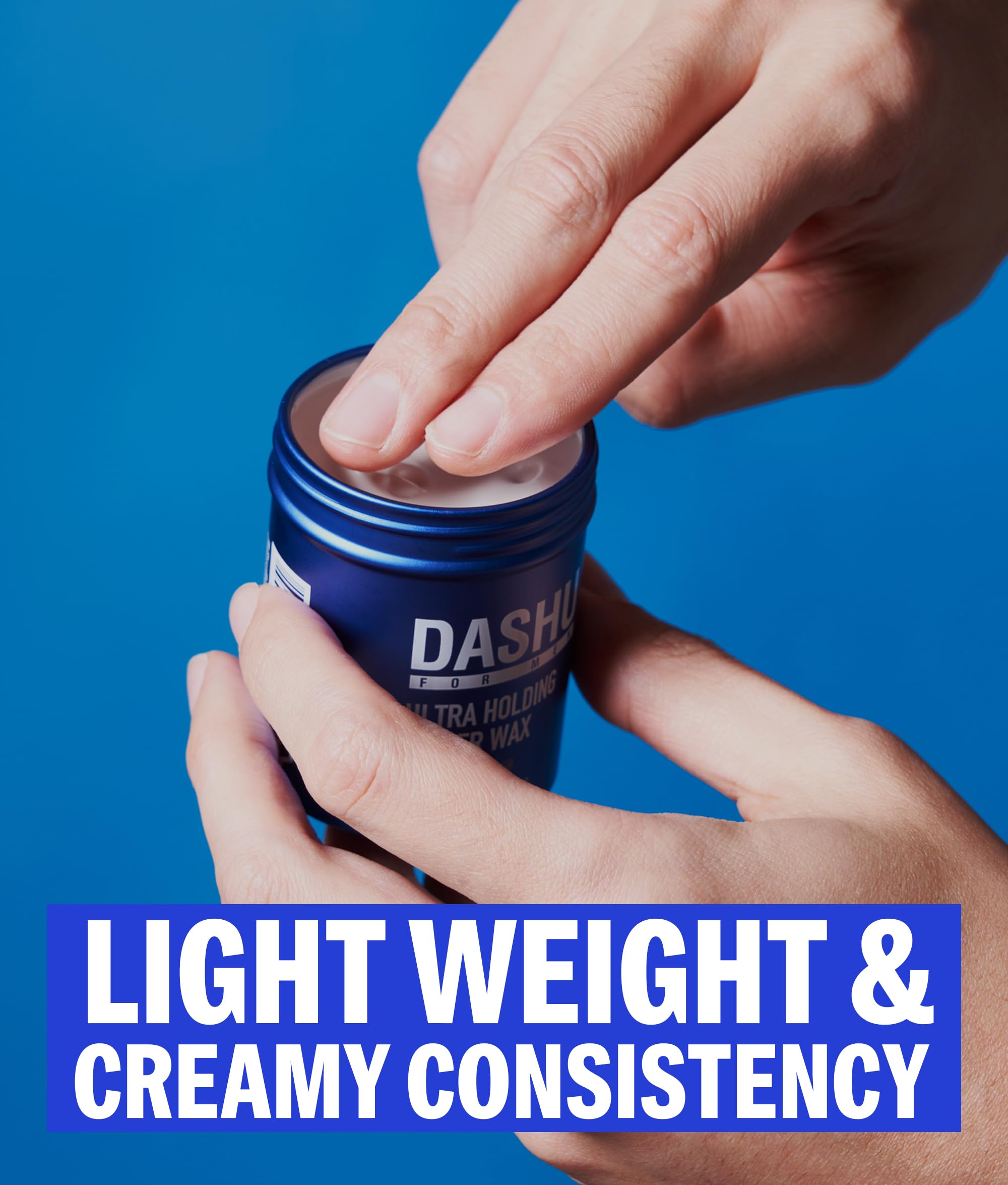 DASHU Ultra Holding Power Hair Wax - Long Lasting Hold, High Hold, No Shine, Easy to Wash, Edge Control (Pack of 2)