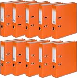 Office Centre 10 x Orange A4 Lever Arch Files 75mm Premium Binder 32cm High
