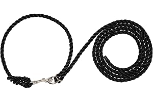 Weaver Leather Livestock Adjustable Poly Neck Rope Black, 1/2 x 10'